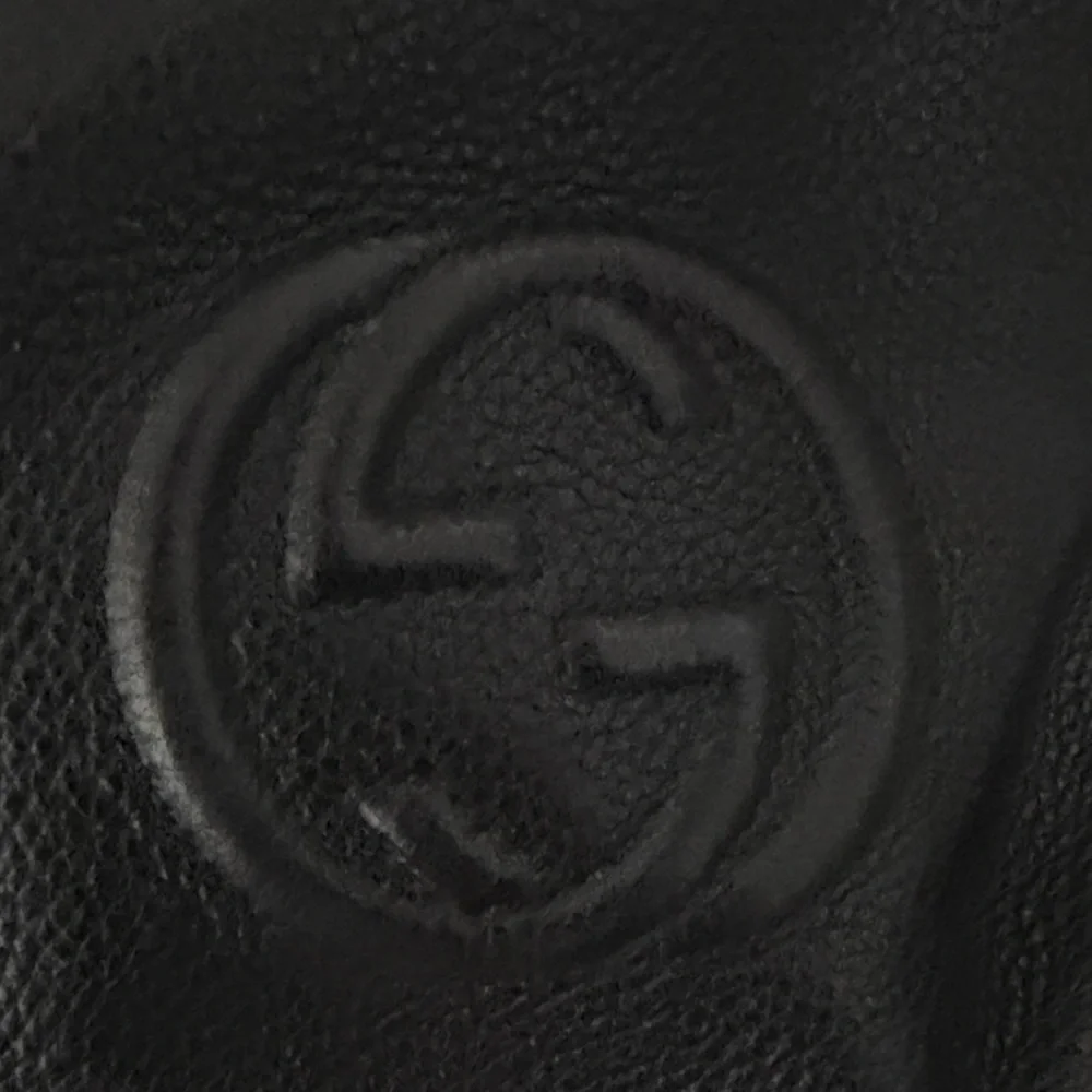 Gucci Black Textured Duffel Bag